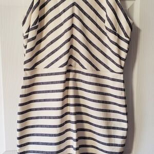 Banana Republic Strapless Black and White Dress
